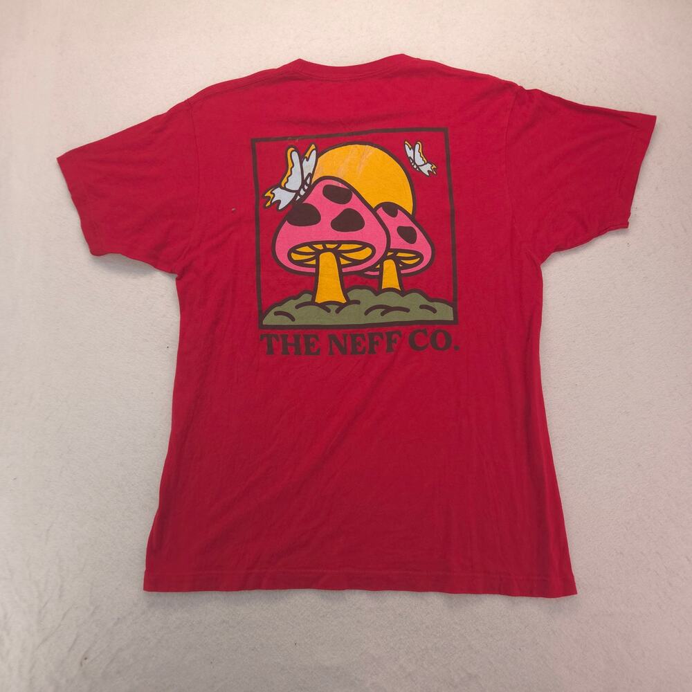 Neff Savages Graphic Casual Short Sleeve T Shirt Mens Size Large L Red - Picture 9 of 9